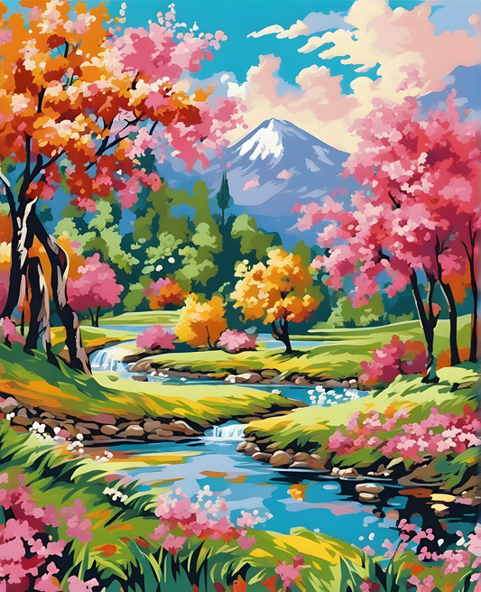 The Jaunty Spring - Van-Go Paint-By-Number Kit