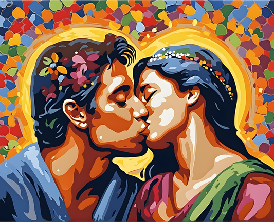 The kiss (3) - Van-Go Paint-By-Number Kit