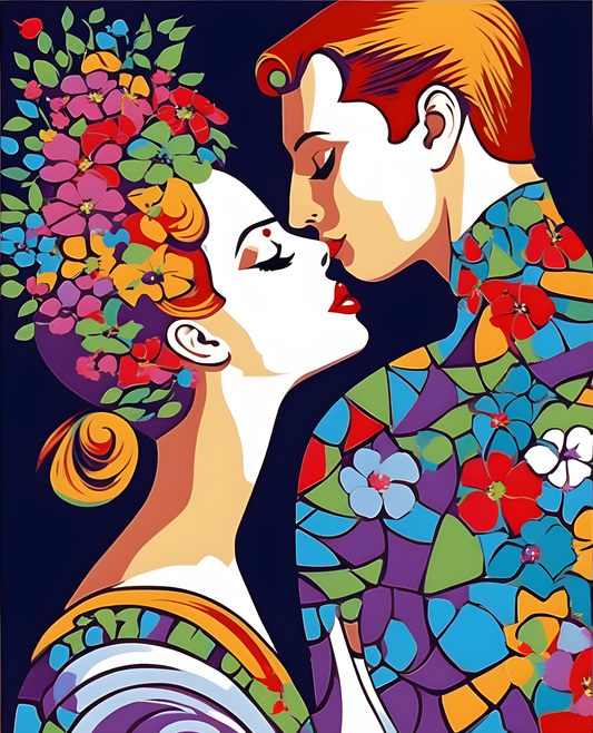 The kiss (4) - Van-Go Paint-By-Number Kit