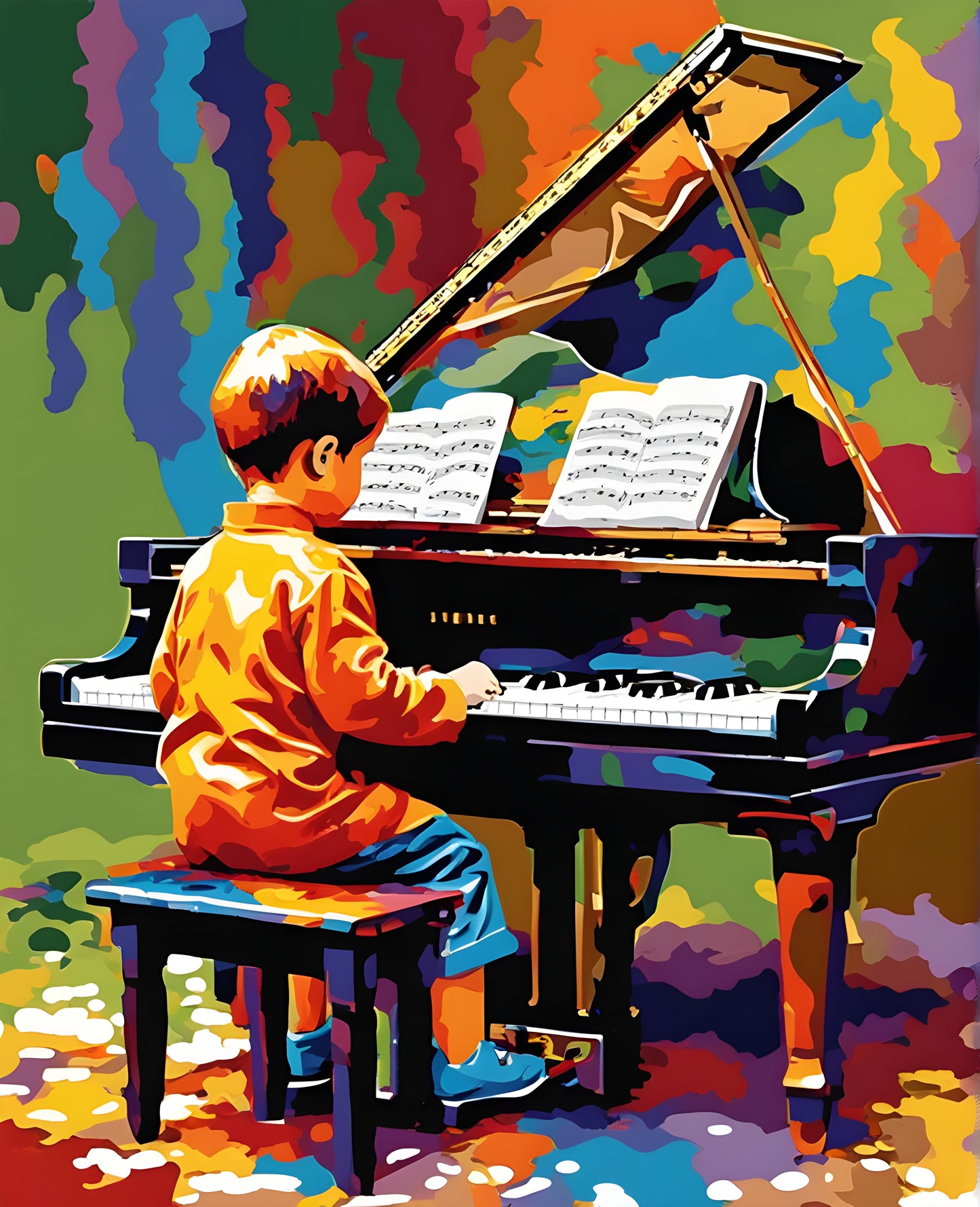 The Little Pianist (2) - Van-Go Paint-By-Number Kit