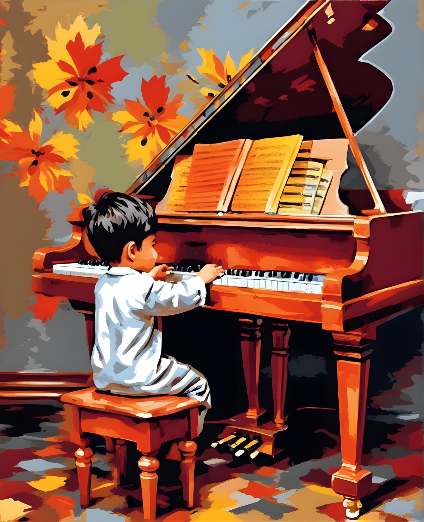 The Little Pianist (1) - Van-Go Paint-By-Number Kit