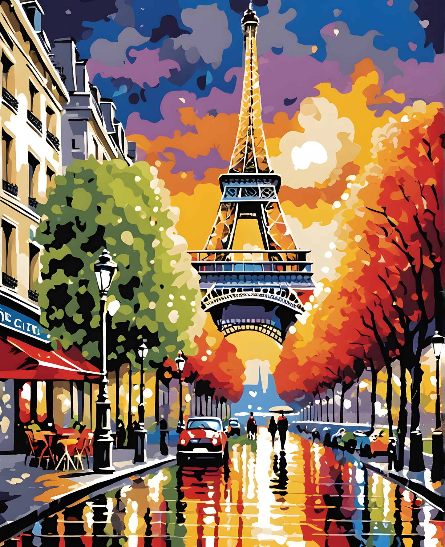 The Love City, Paris - Van-Go Paint-By-Number Kit