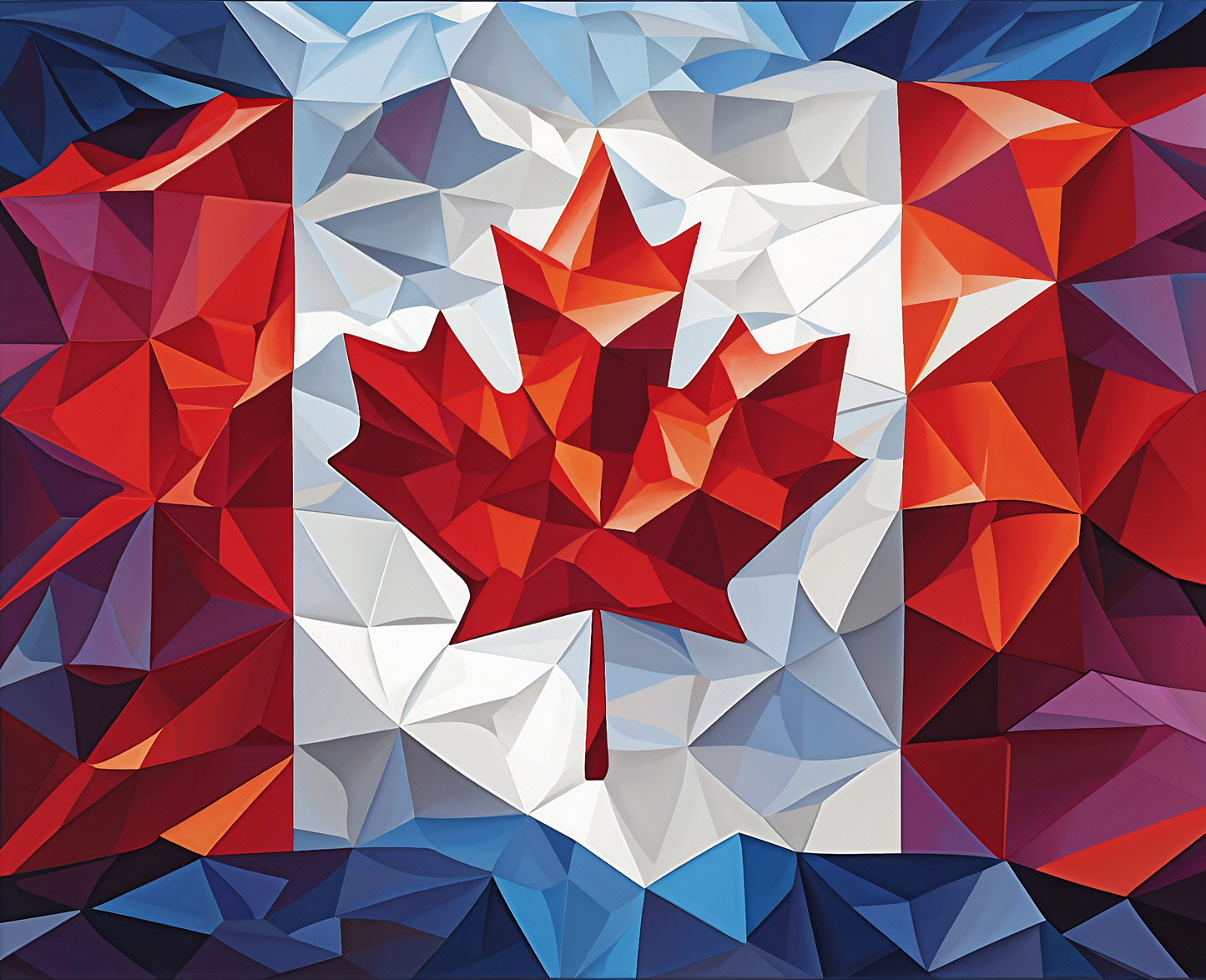 Canada Collection - National Flag of Canada (62) - Van-Go Paint-By-Number Kit