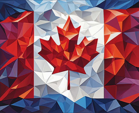 Canada Collection - National Flag of Canada (62) - Van-Go Paint-By-Number Kit