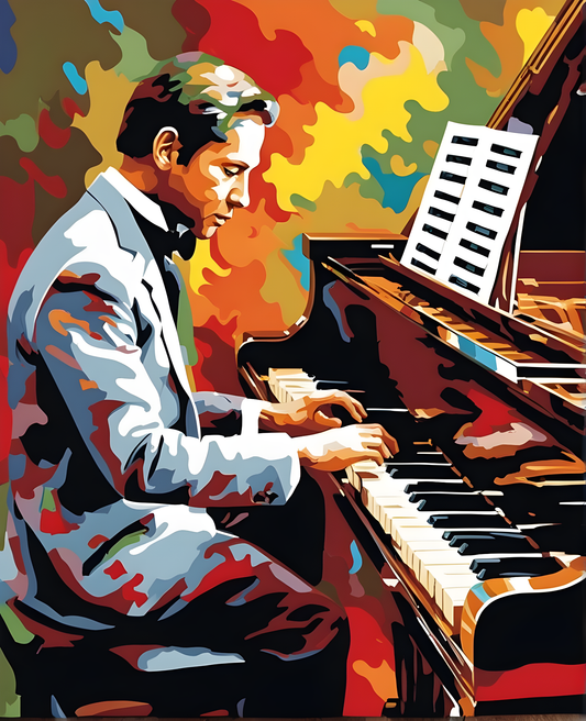 The Pianist (3) - Van-Go Paint-By-Number Kit