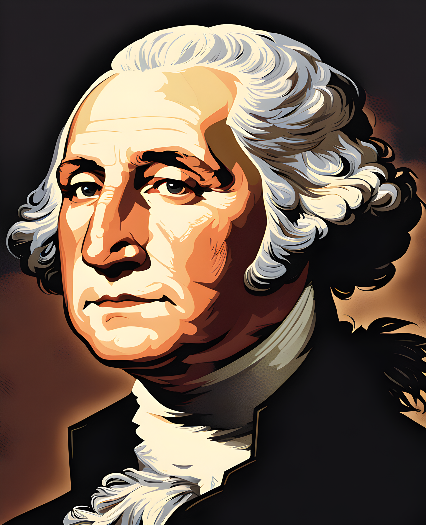 USA Presidential Portraits PD (3) - George Washington - Van-Go Paint-By-Number Kit