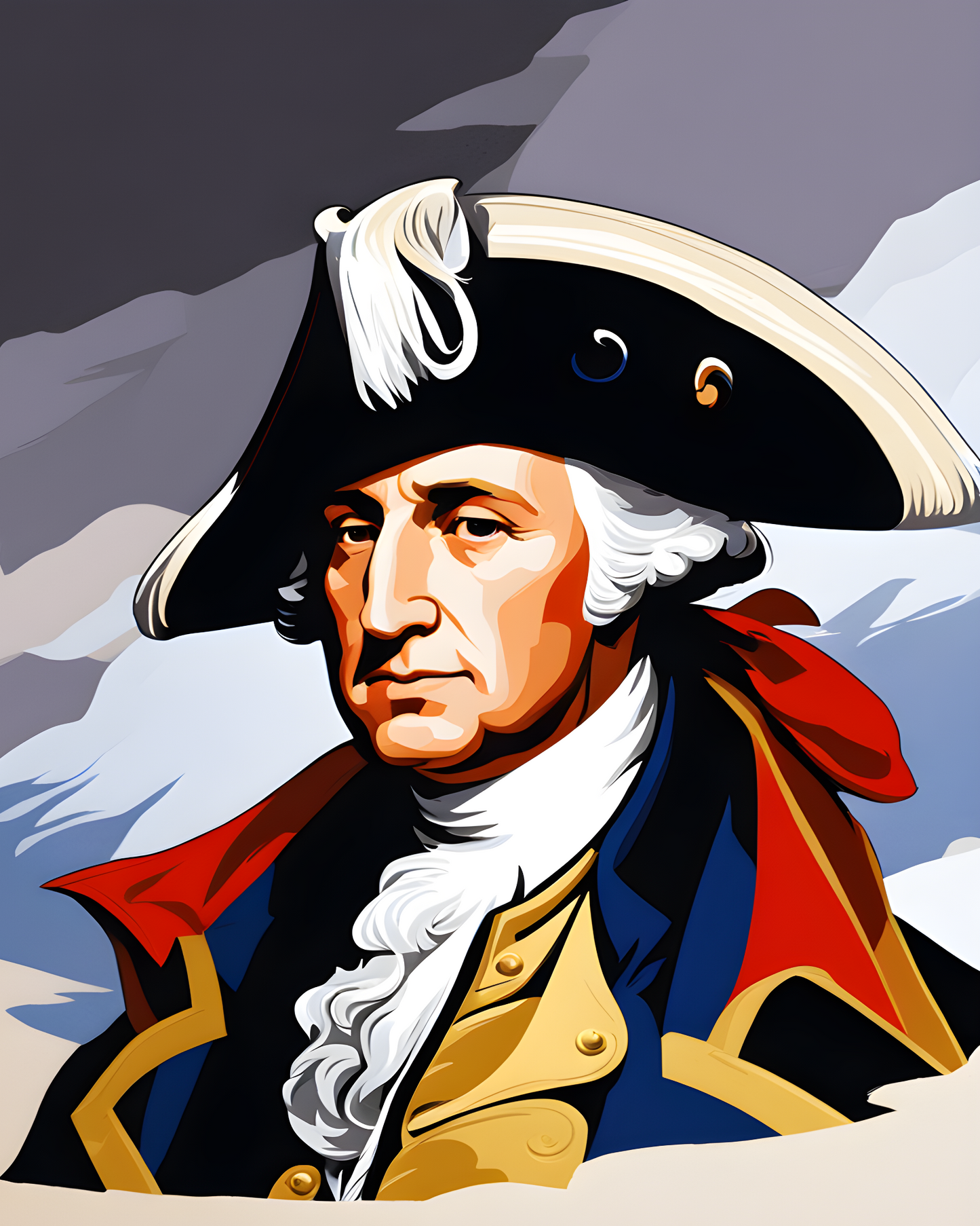USA Presidential Portraits PD (9) - George Washington - Van-Go Paint-By-Number Kit