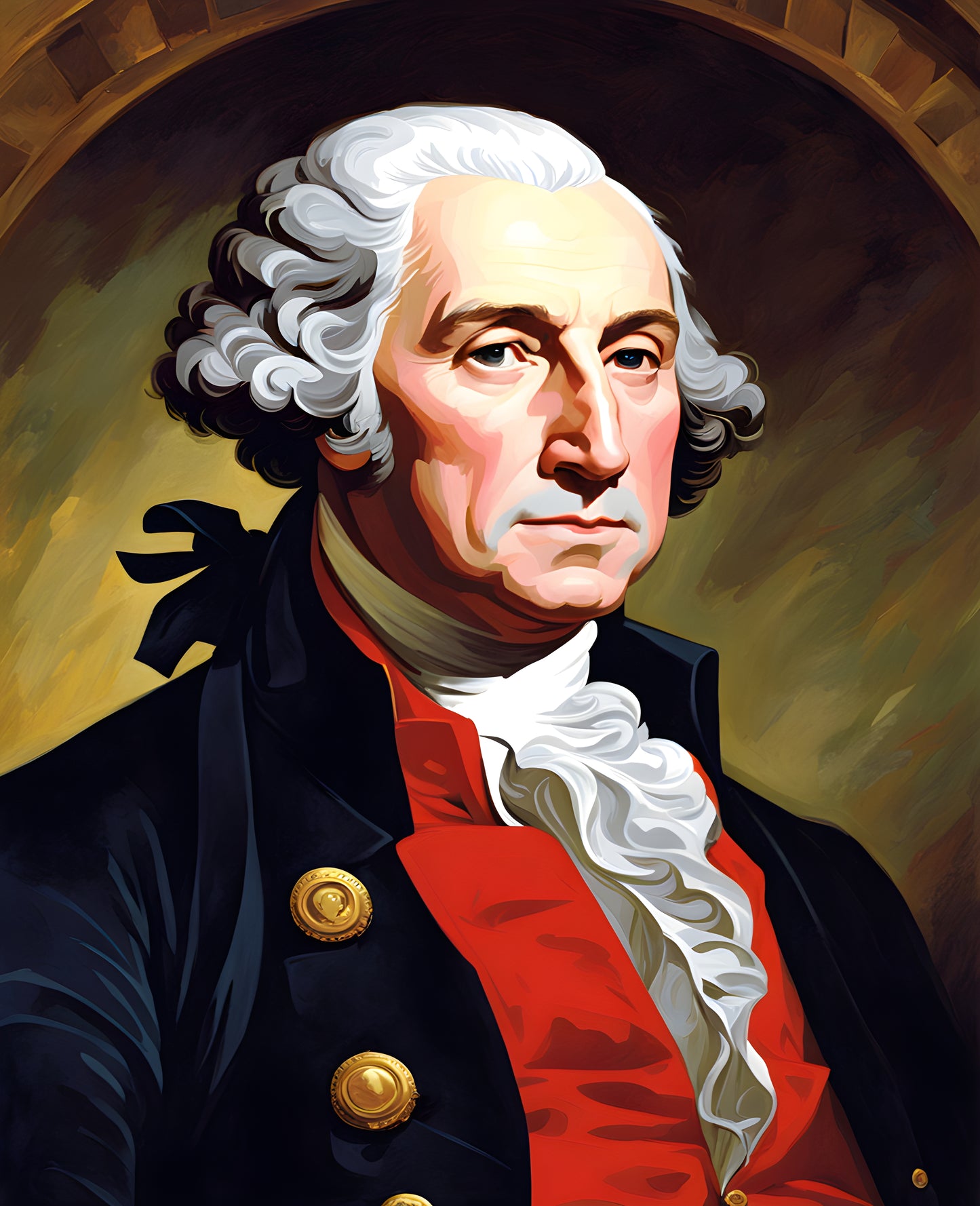 USA Presidential Portraits PD (13) - George Washington - Van-Go Paint-By-Number Kit