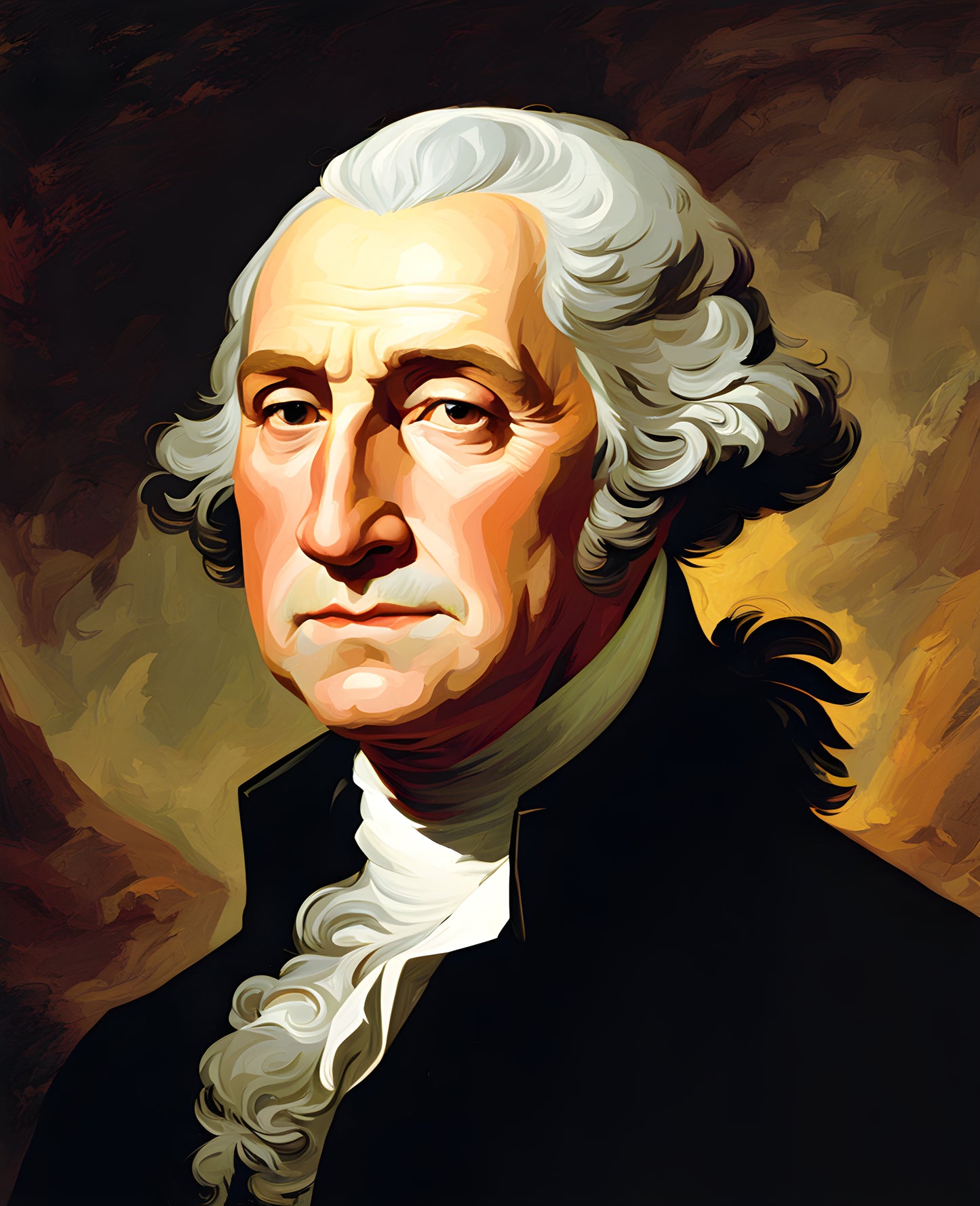 USA Presidential Portraits PD (15) - George Washington - Van-Go Paint-By-Number Kit