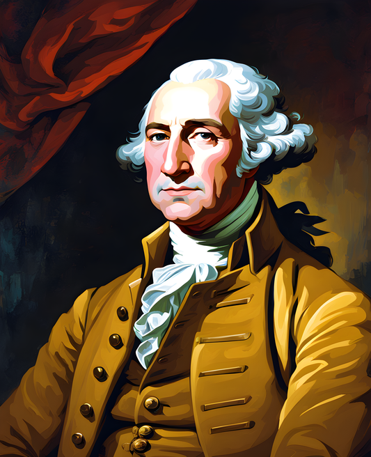 USA Presidential Portraits PD (5) - George Washington - Van-Go Paint-By-Number Kit