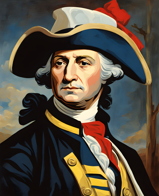 USA Presidential Portraits PD (4) - George Washington - Van-Go Paint-By-Number Kit