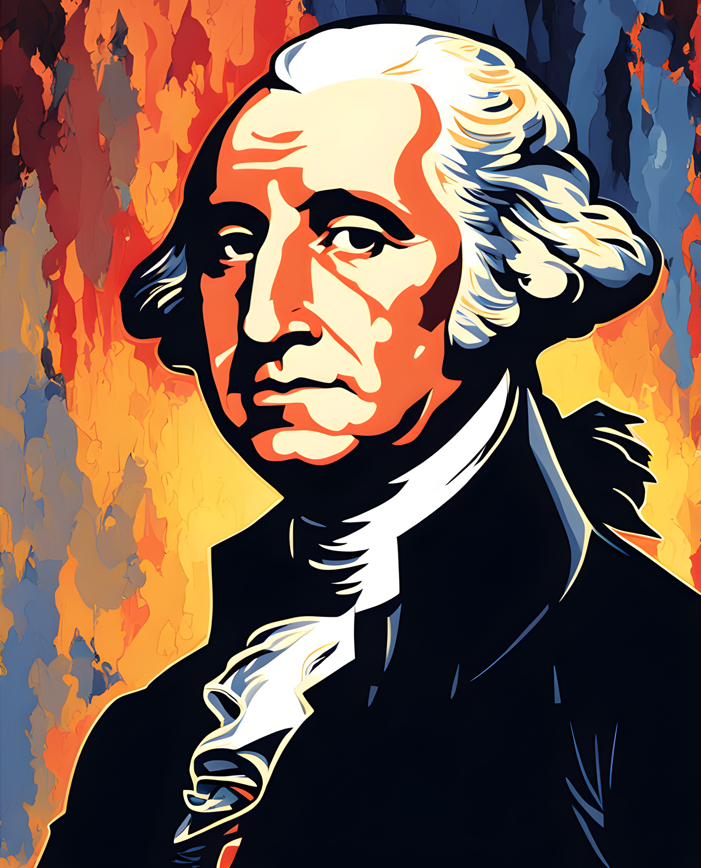 USA Presidential Portraits PD (7) - George Washington - Van-Go Paint-By-Number Kit