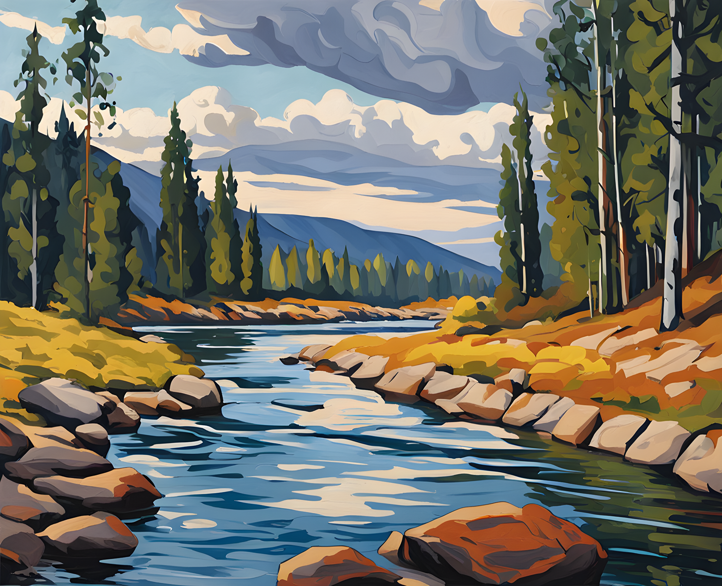The River Driva - Van-Go Paint-By-Number Kit