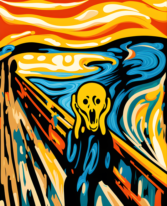 Street Art Collection OD (17) - The Scream - Van-Go Paint-By-Number Kit