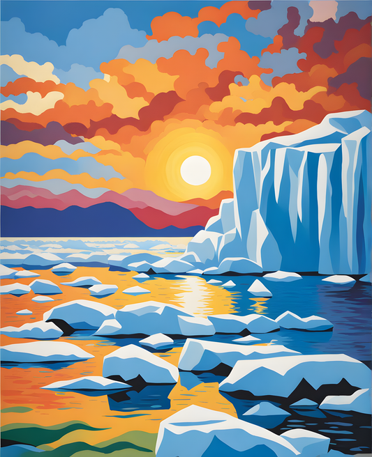 The Sea of Ice (3) - Van-Go Paint-By-Number Kit