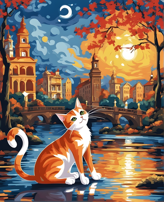 The Singing Cat - Van-Go Paint-By-Number Kit