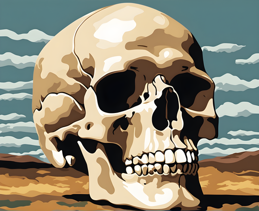 The Skull Of Zurbaran - Van-Go Paint-By-Number Kit