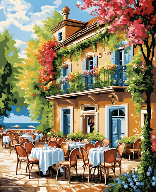 The Summer Cafe - Van-Go Paint-By-Number Kit