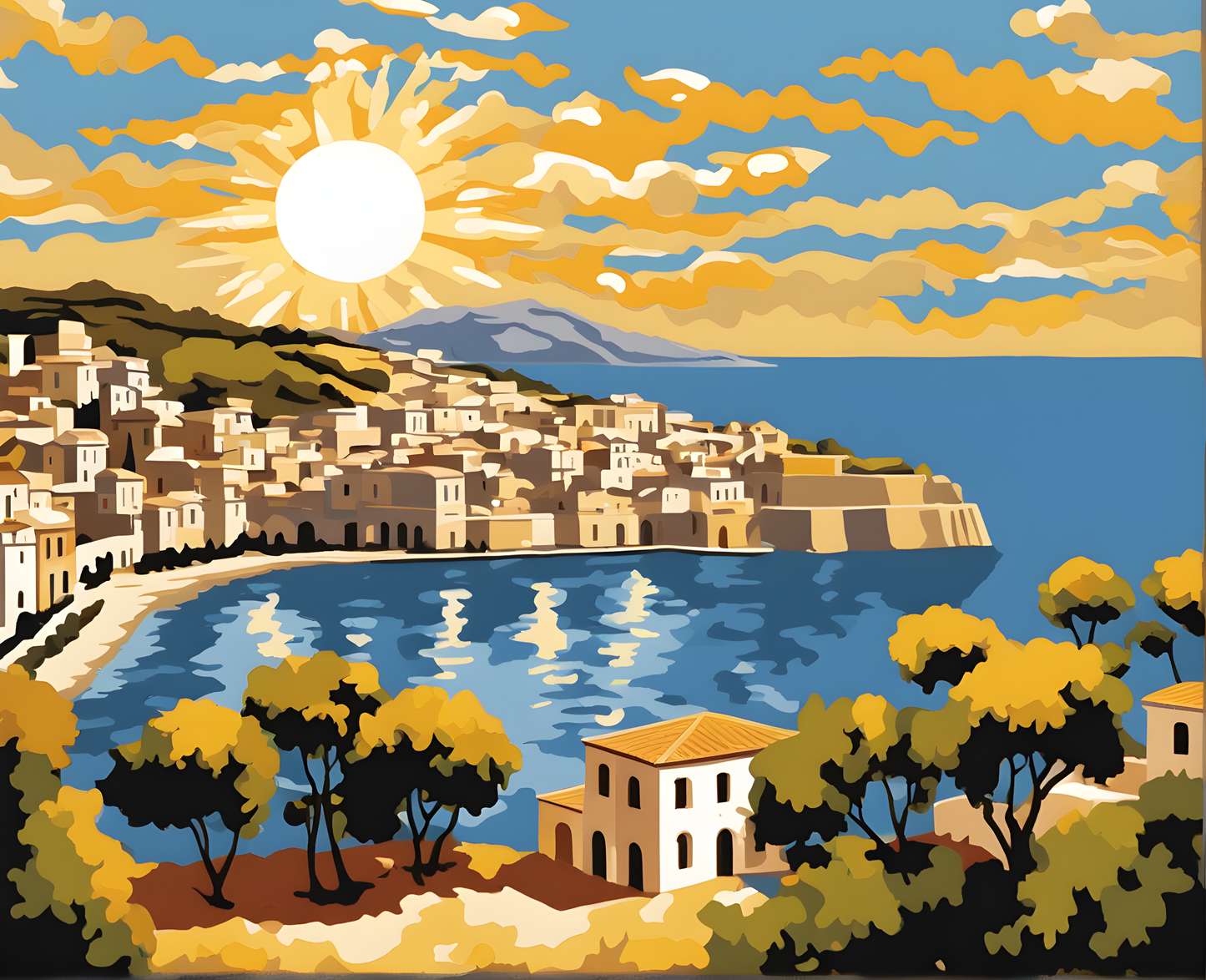 THE SUMMER SUN OF SICILY - Van-Go Paint-By-Number Kit