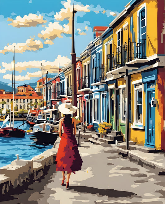 The Wharf Street (1) - Van-Go Paint-By-Number Kit