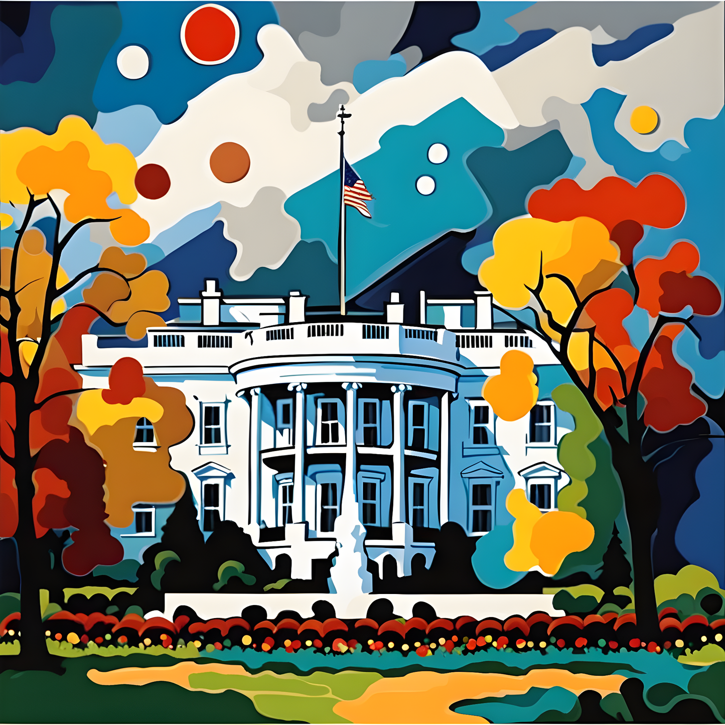 The White House (3) - Van-Go Paint-By-Number Kit