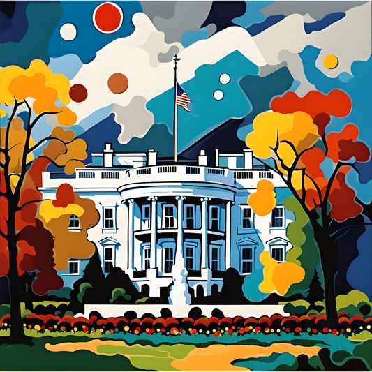 The White House (3) - Van-Go Paint-By-Number Kit