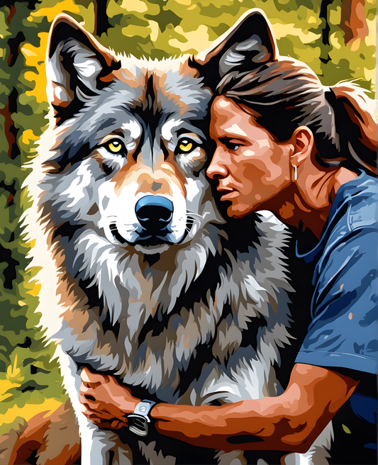 The Wolves Whisperer (2) - Van-Go Paint-By-Number Kit