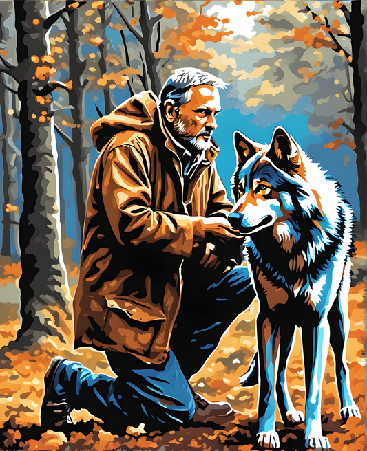 The Wolves Whisperer (1) - Van-Go Paint-By-Number Kit