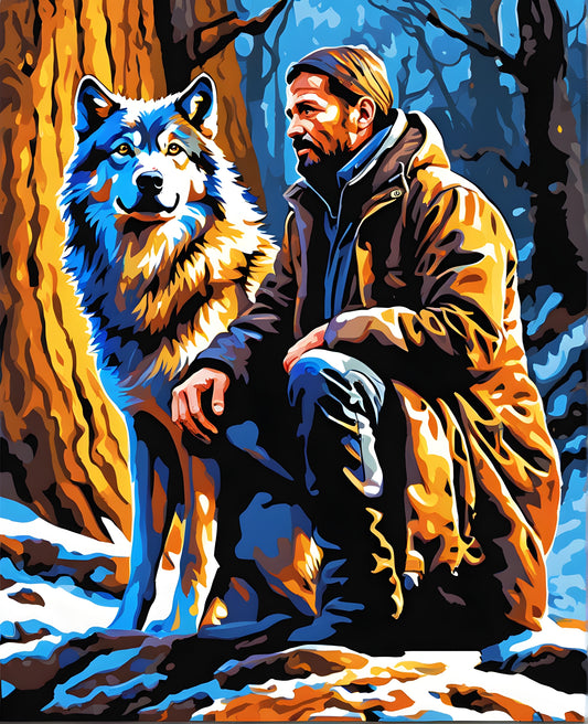 The Wolves Whisperer (4) - Van-Go Paint-By-Number Kit