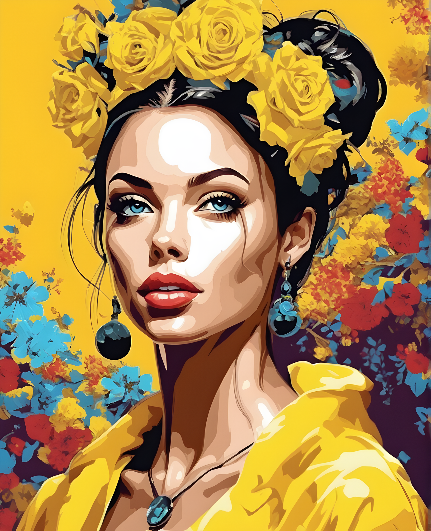 The Woman In Yellow (8) - Van-Go Paint-By-Number Kit