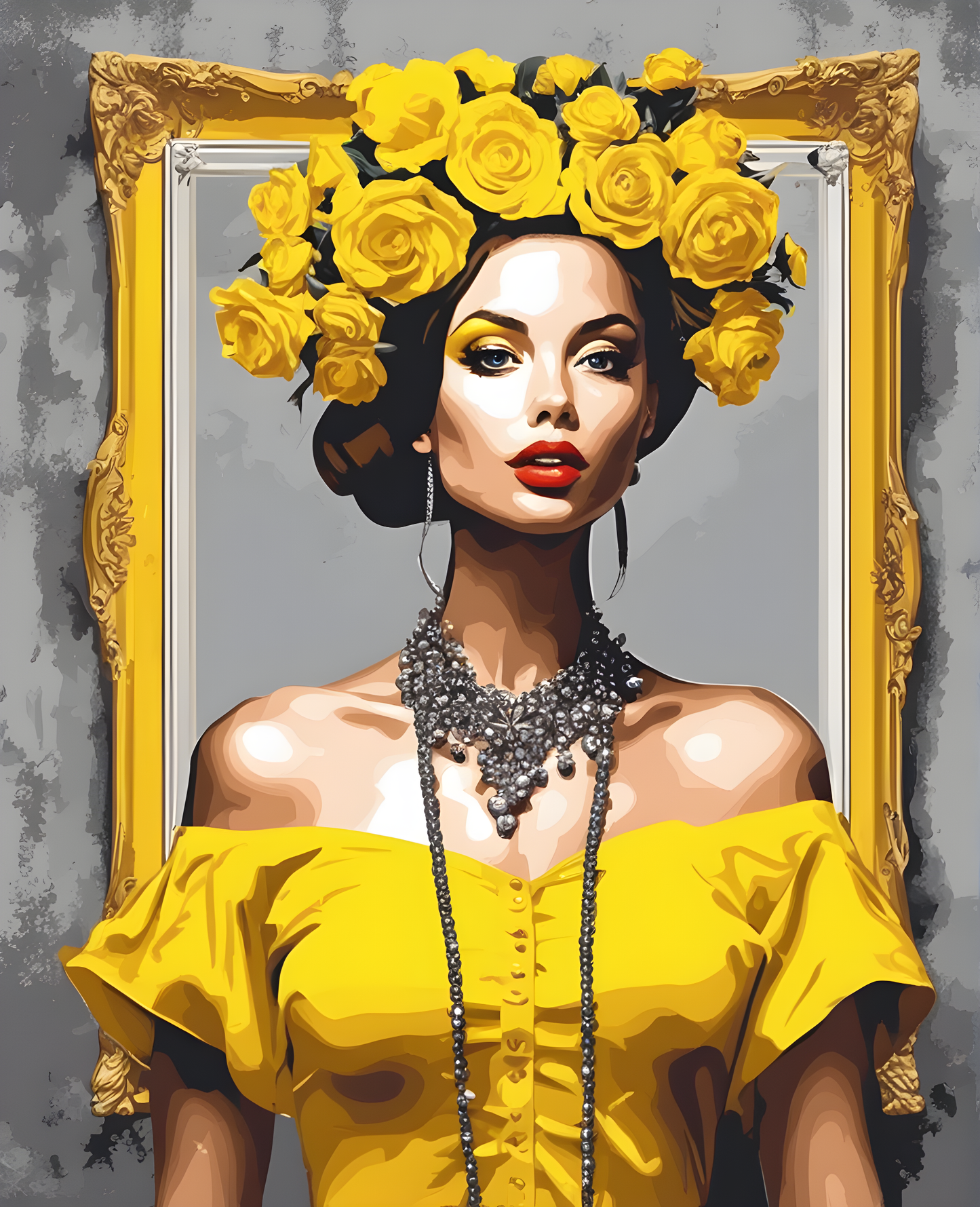 The Woman In Yellow (6) - Van-Go Paint-By-Number Kit