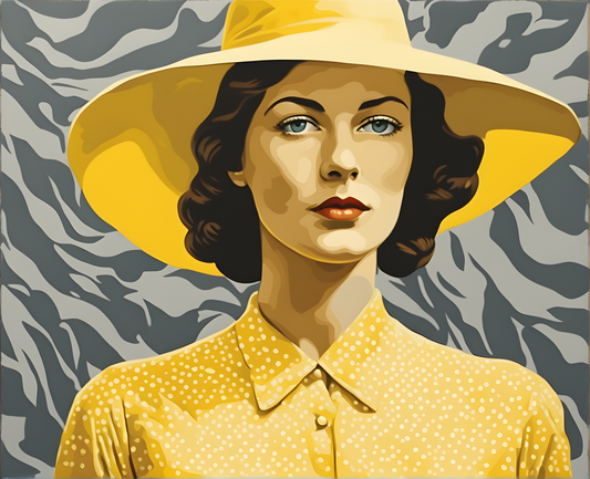 The Woman In Yellow (5) - Van-Go Paint-By-Number Kit