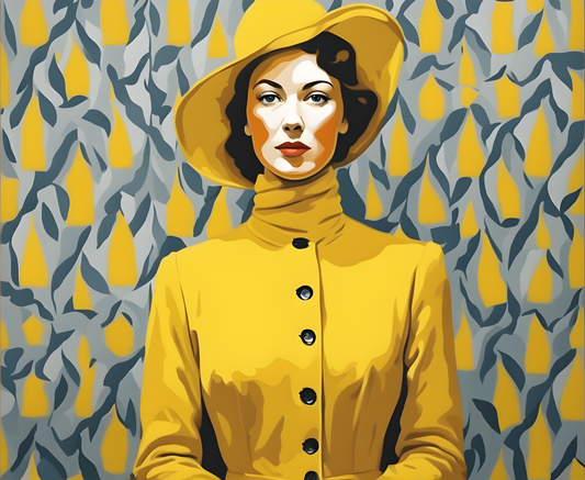 The Woman In Yellow (3) - Van-Go Paint-By-Number Kit
