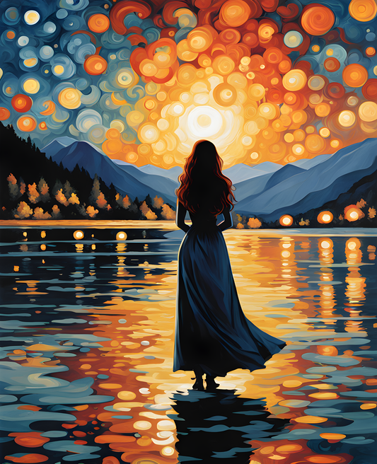 The Woman Who Picks Stars Collection PD (6) - Van-Go Paint-By-Number Kit