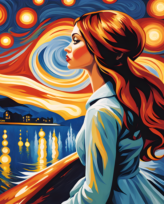 The Woman Who Picks Stars Collection PD (25) - Van-Go Paint-By-Number Kit