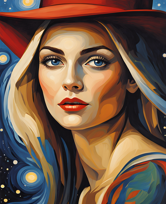 The Woman Who Picks Stars Collection PD (19) - Van-Go Paint-By-Number Kit