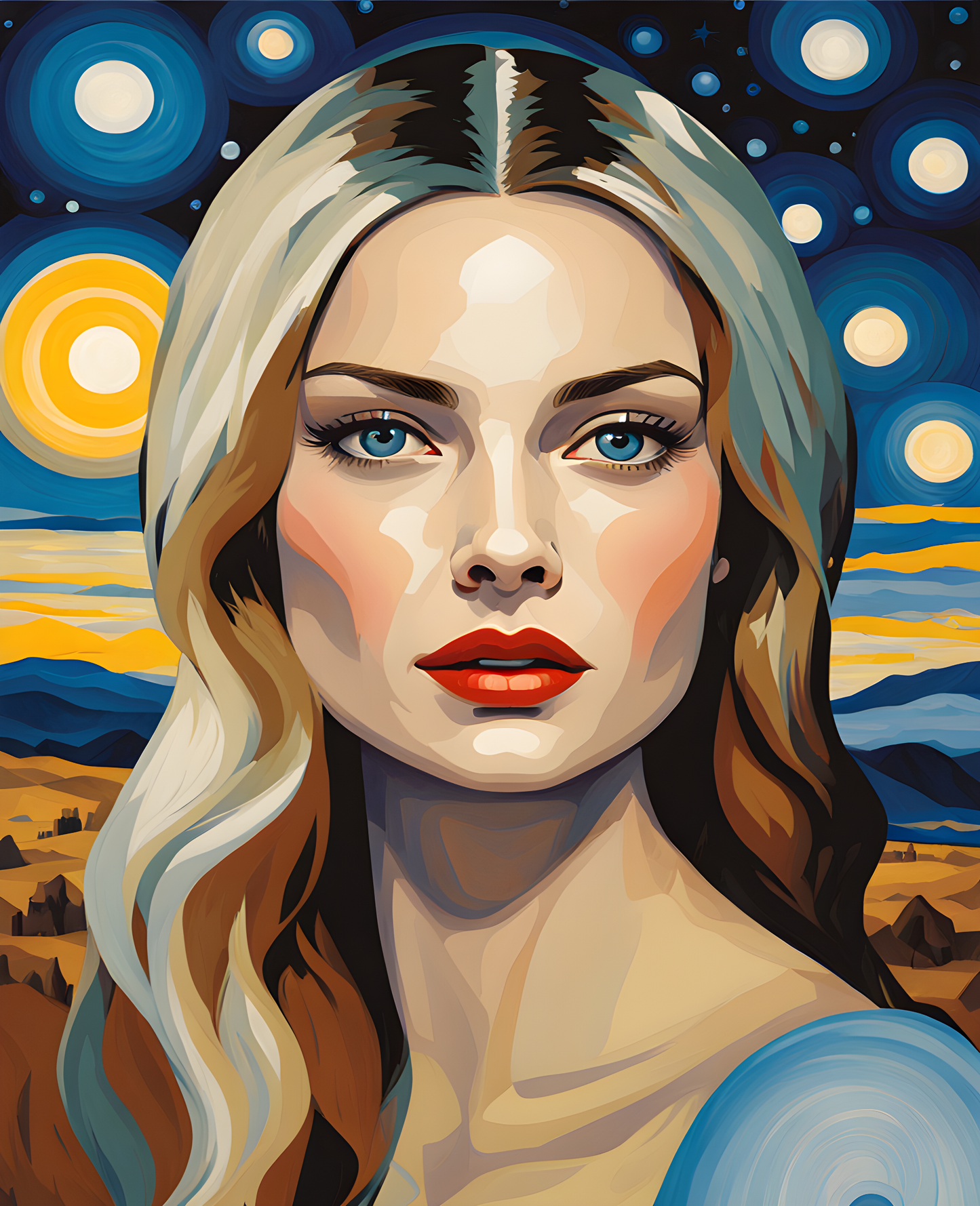 The Woman Who Picks Stars Collection PD (3) - Van-Go Paint-By-Number Kit