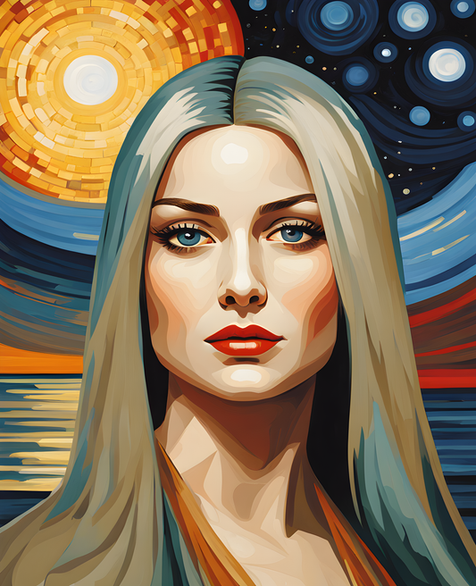 The Woman Who Picks Stars Collection PD (20) - Van-Go Paint-By-Number Kit