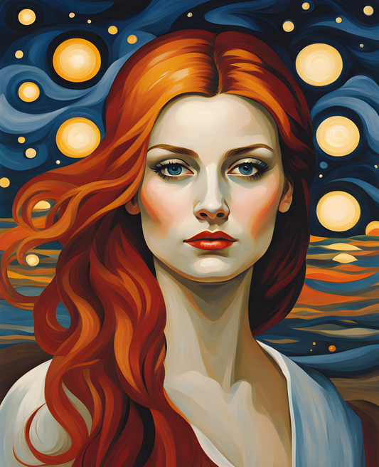 The Woman Who Picks Stars Collection PD (4) - Van-Go Paint-By-Number Kit