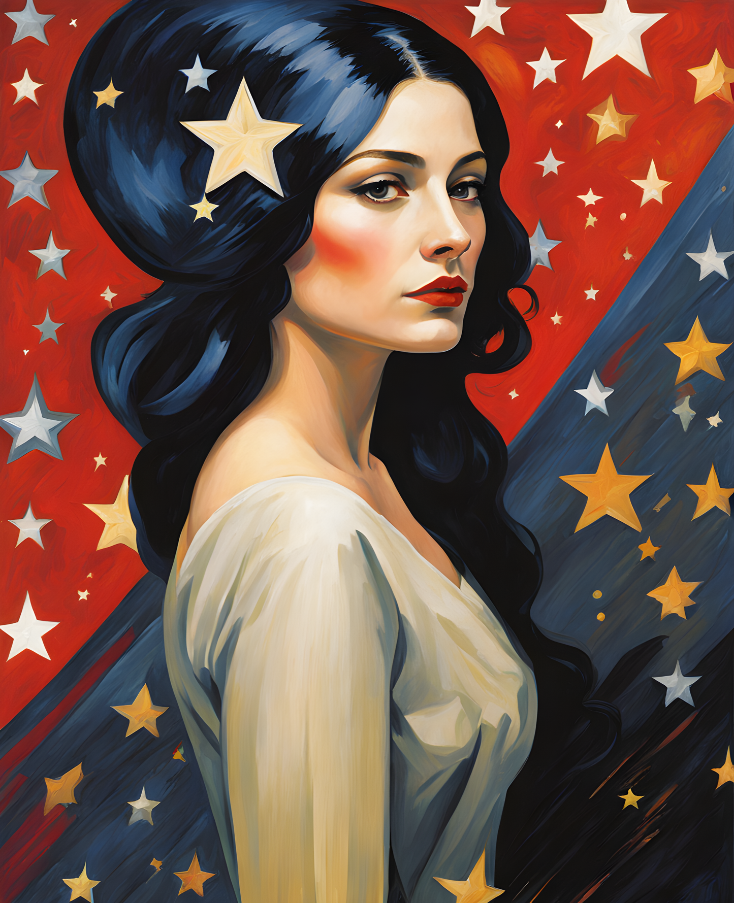The Woman Who Picks Stars Collection PD (5) - Van-Go Paint-By-Number Kit