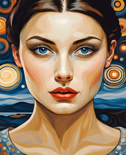 The Woman Who Picks Stars Collection PD (28) - Van-Go Paint-By-Number Kit