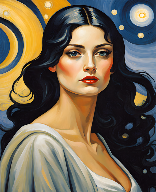The Woman Who Picks Stars Collection PD (21) - Van-Go Paint-By-Number Kit