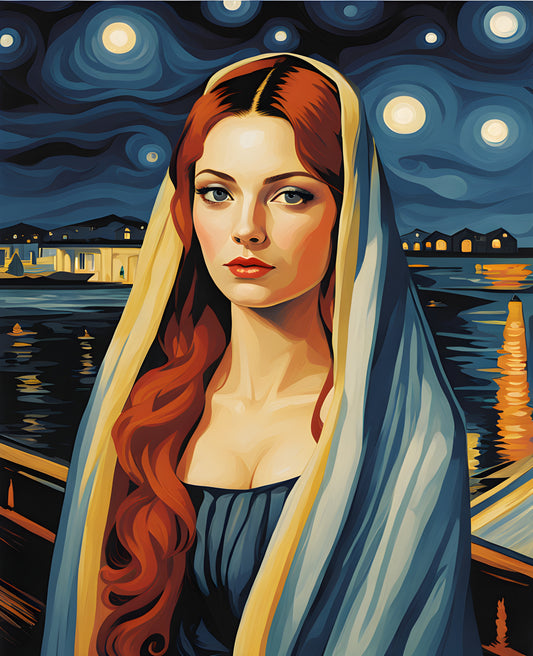 The Woman Who Picks Stars Collection PD (24) - Van-Go Paint-By-Number Kit