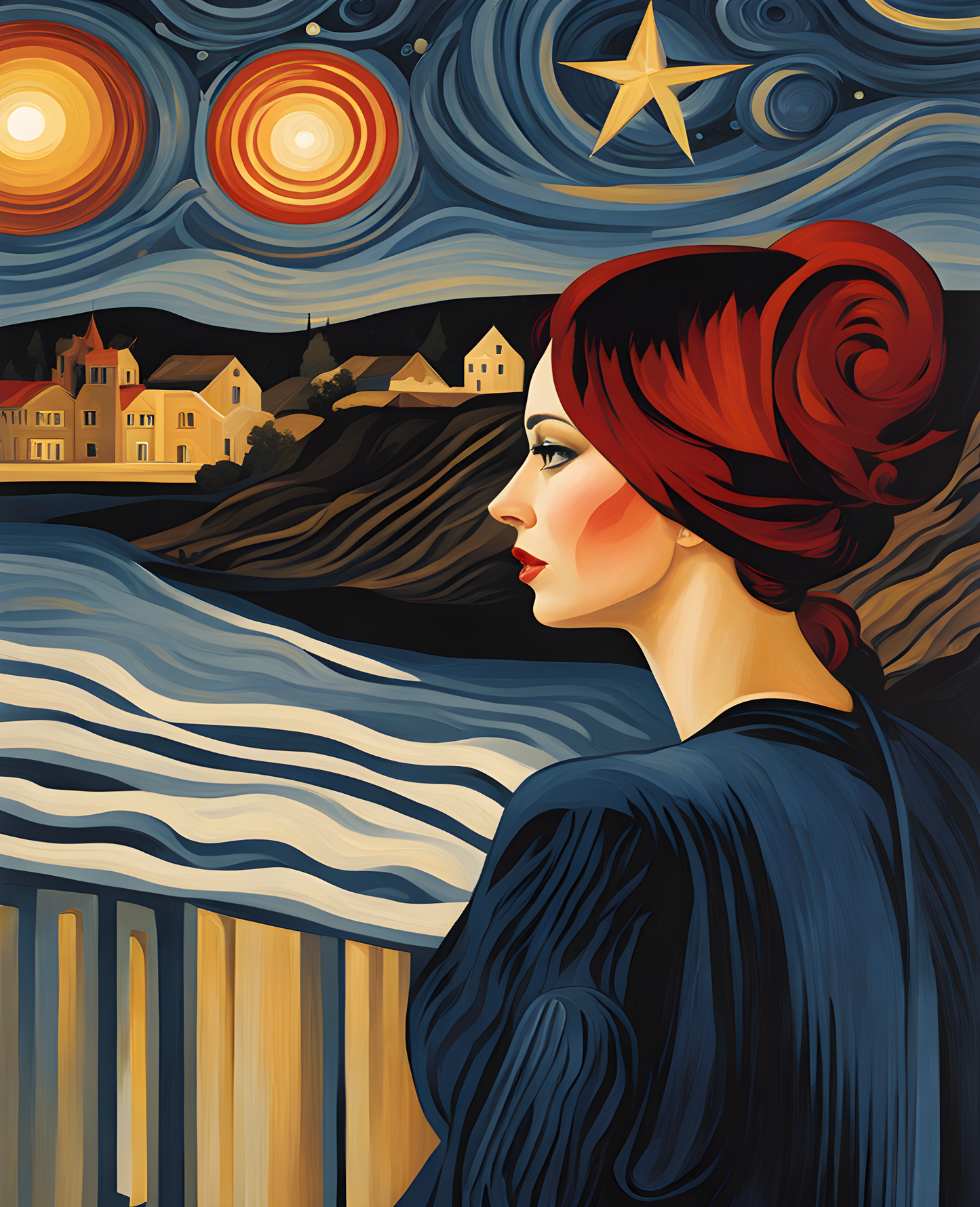 The Woman Who Picks Stars Collection PD (26) - Van-Go Paint-By-Number Kit