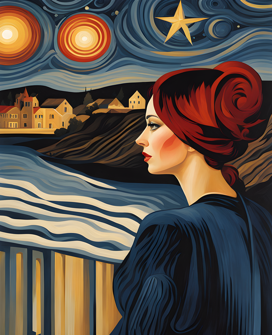 The Woman Who Picks Stars Collection PD (26) - Van-Go Paint-By-Number Kit