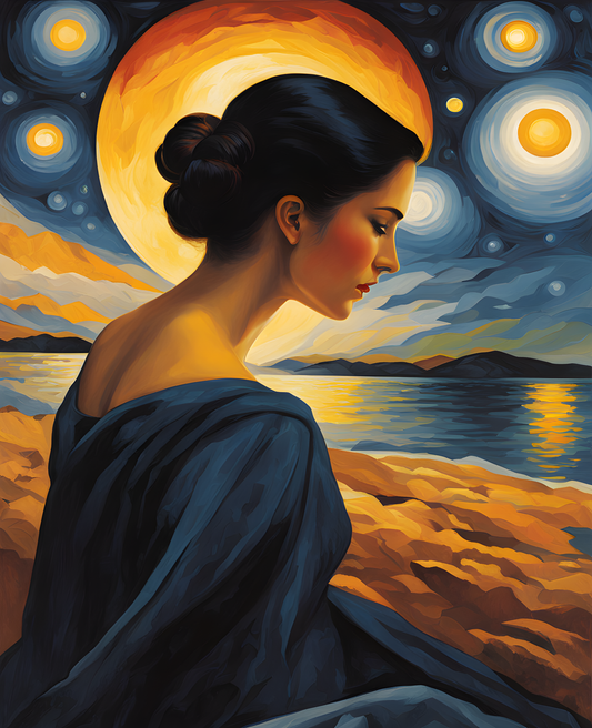 The Woman Who Picks Stars Collection PD (7) - Van-Go Paint-By-Number Kit