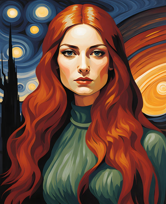 The Woman Who Picks Stars Collection PD (16) - Van-Go Paint-By-Number Kit