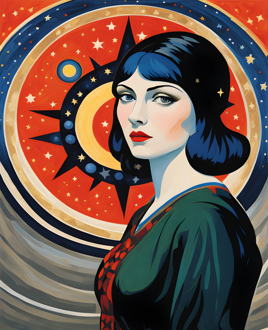 The Woman Who Picks Stars Collection PD (12) - Van-Go Paint-By-Number Kit