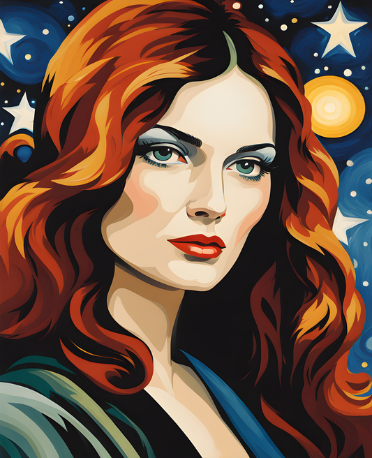 The Woman Who Picks Stars Collection PD (14) - Van-Go Paint-By-Number Kit