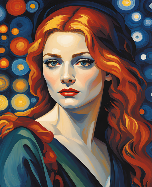 The Woman Who Picks Stars Collection PD (15) - Van-Go Paint-By-Number Kit